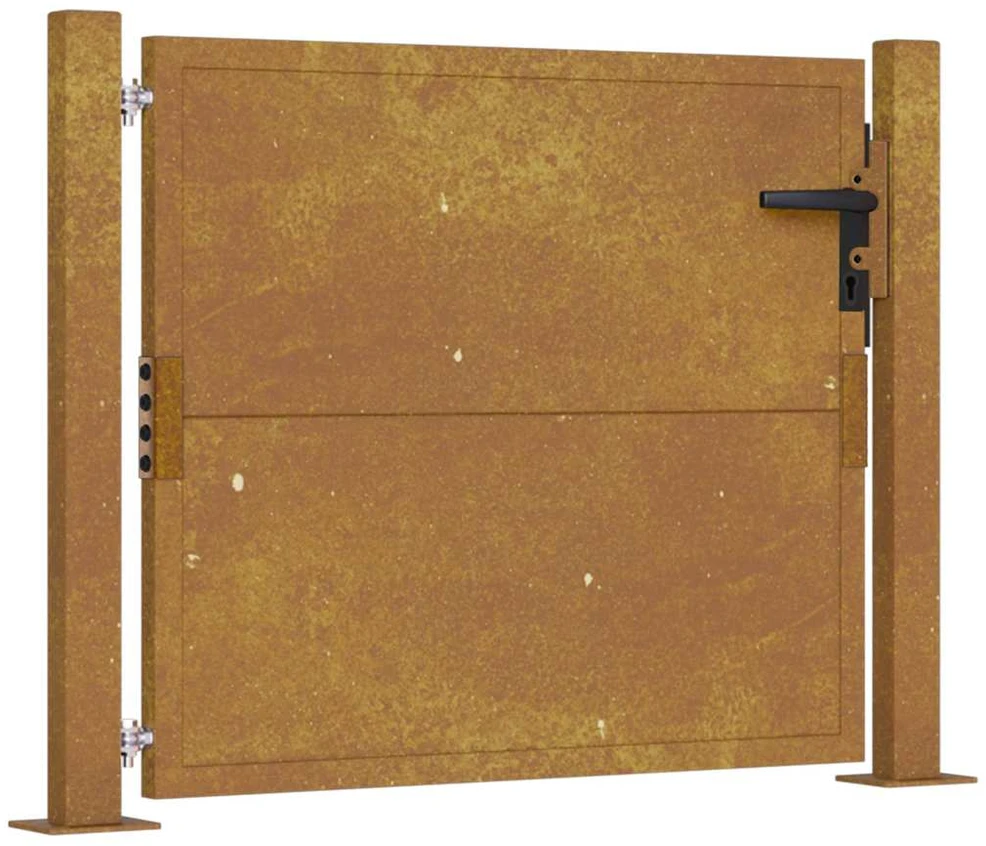 Sodo vartai, 105x105cm, corten plienas