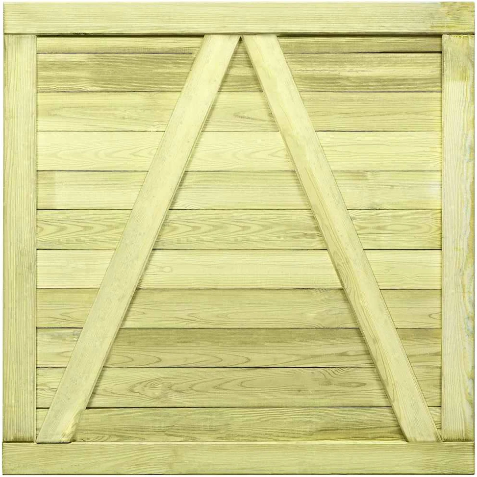 Sodo vartai, 100x100cm, impregnuota pušies mediena