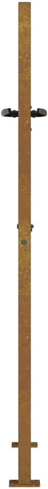 Sodo vartai, 105x130cm, corten plienas, bambuko dizaino