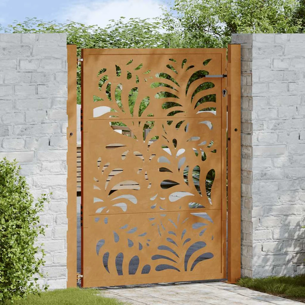 Sodo vartai, 100x150 cm, atsparūs oro sąlygoms, plienas, banguotos konstrukcijos