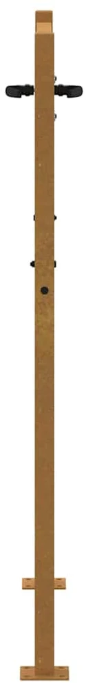 Sodo vartai, 105x155cm, corten plienas, bambuko dizaino