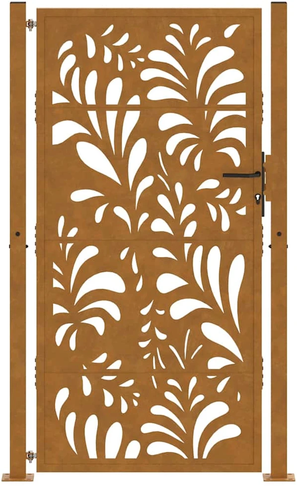 Sodo vartai, 100x200 cm, atsparūs oro sąlygoms, plienas, banguotos konstrukcijos