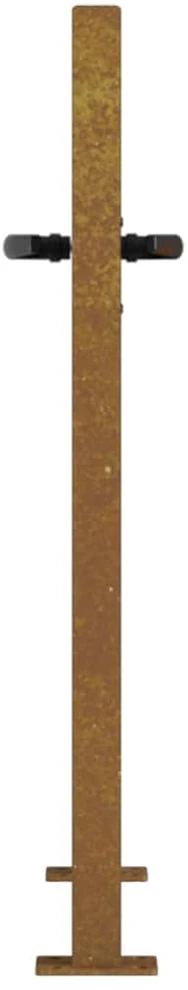 Sodo vartai, 105x180cm, corten plienas, bambuko dizaino