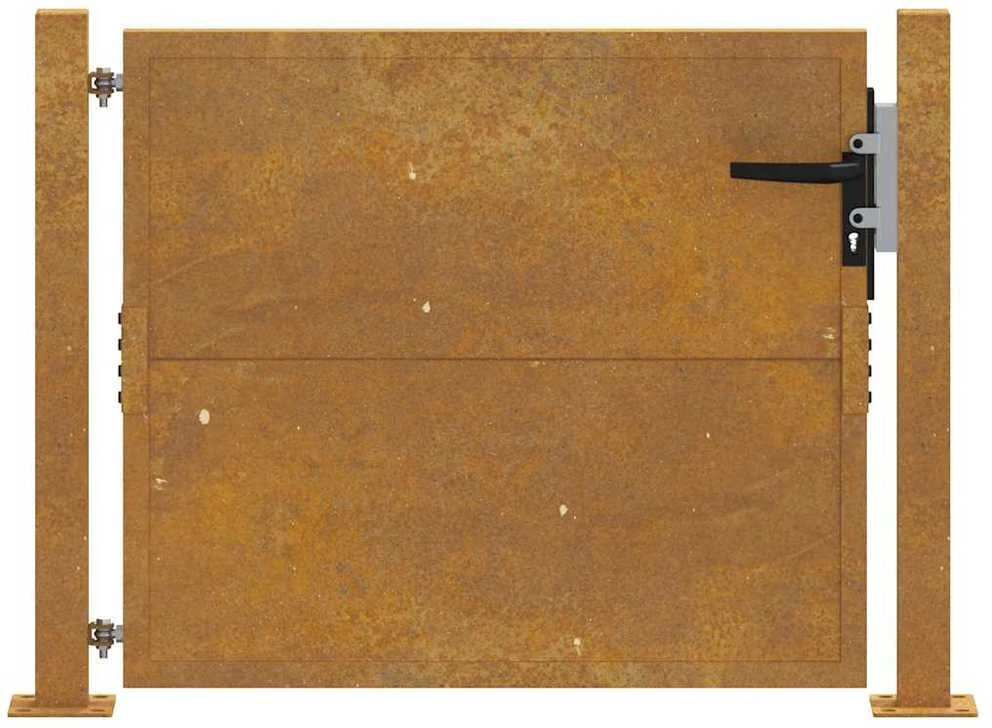 Sodo vartai, 105x105cm, corten plienas
