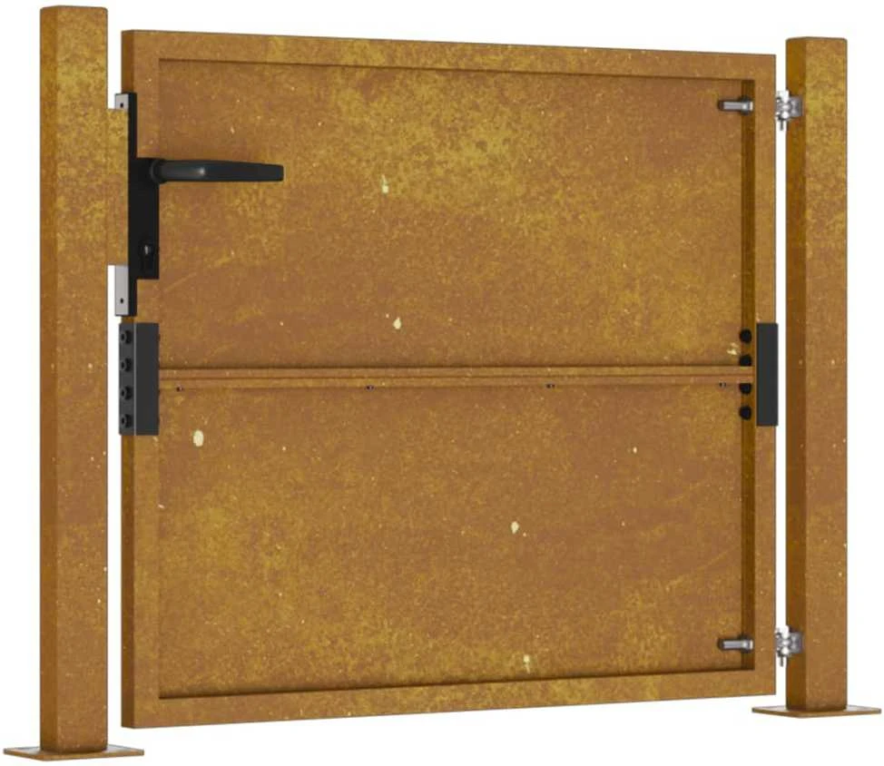 Sodo vartai, 105x105cm, corten plienas