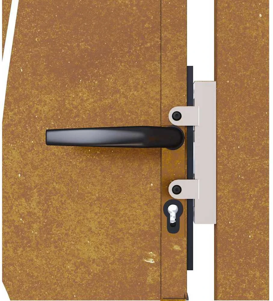 Sodo vartai, 105x105cm, corten plienas, žolės dizaino