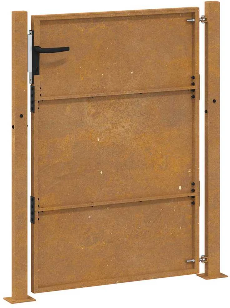 Sodo vartai, 105x130cm, corten plienas
