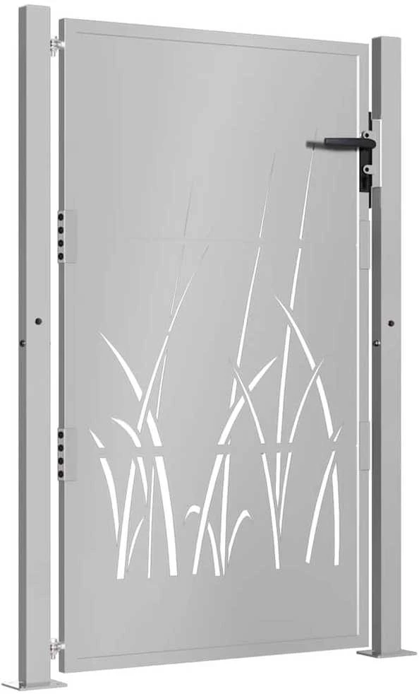 Sodo vartai, 105x130cm, corten plienas, žolės dizaino