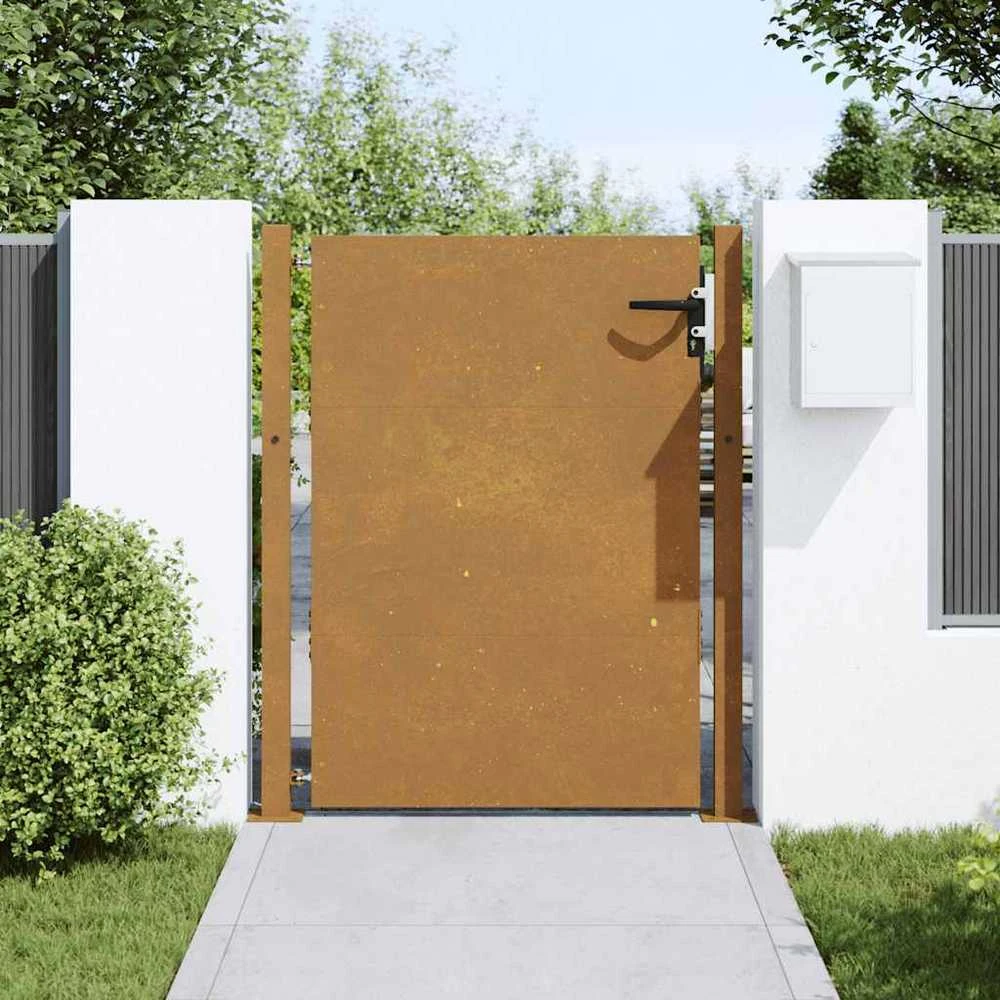 Sodo vartai, 105x130cm, corten plienas