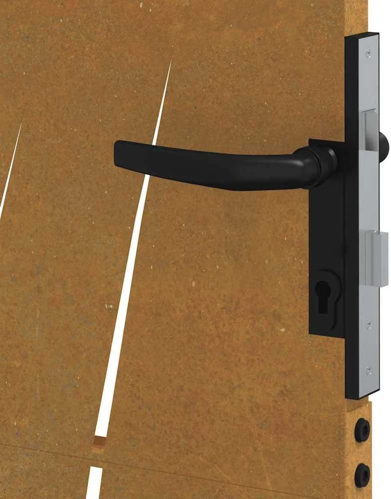 Sodo vartai, 105x155cm, corten plienas, žolės dizaino