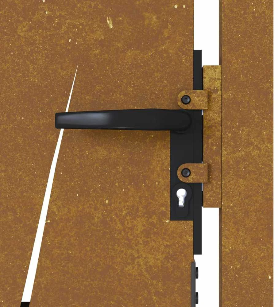 Sodo vartai, 105x155cm, corten plienas, žolės dizaino