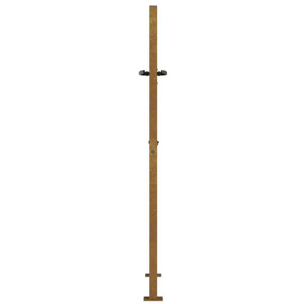 Sodo vartai, 105x155cm, corten plienas, kvadratų dizaino