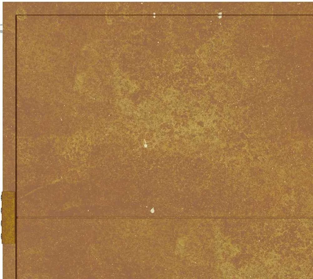 Sodo vartai, 105x180cm, corten plienas