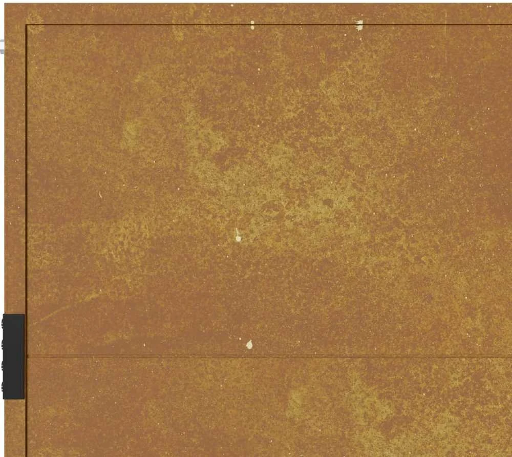 Sodo vartai, 105x180cm, corten plienas