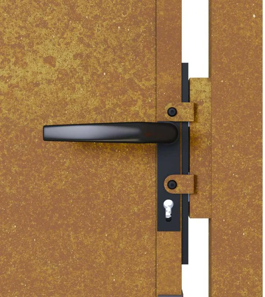Sodo vartai, 105x180cm, corten plienas