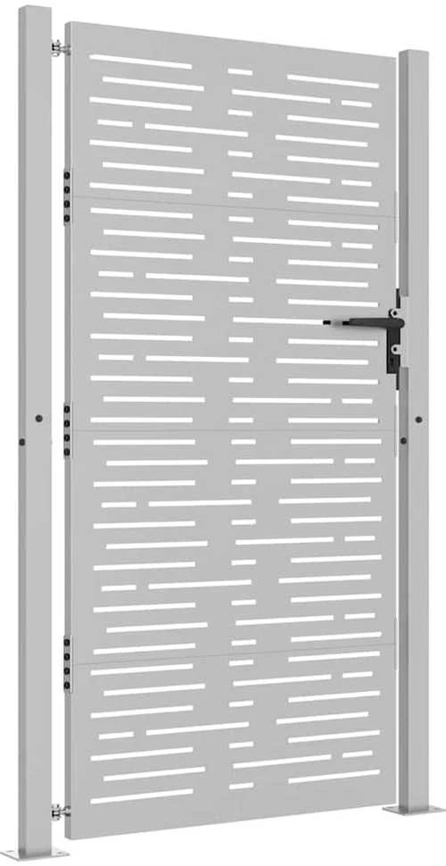 Sodo vartai, 105x205cm, corten plienas, kvadratų dizaino