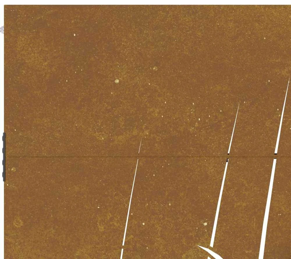 Sodo vartai, 105x205cm, corten plienas, žolės dizaino