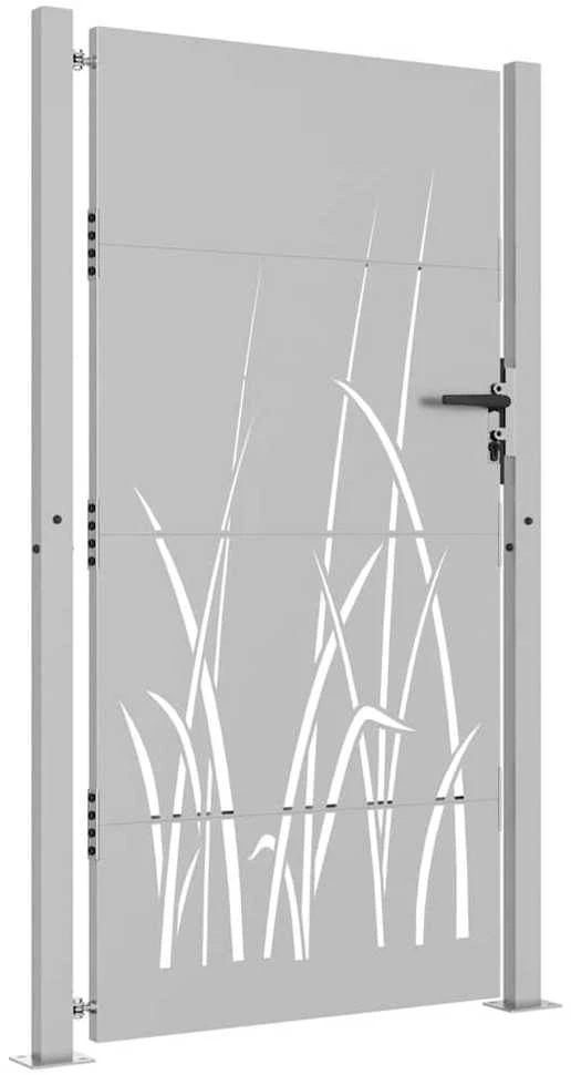 Sodo vartai, 105x205cm, corten plienas, žolės dizaino