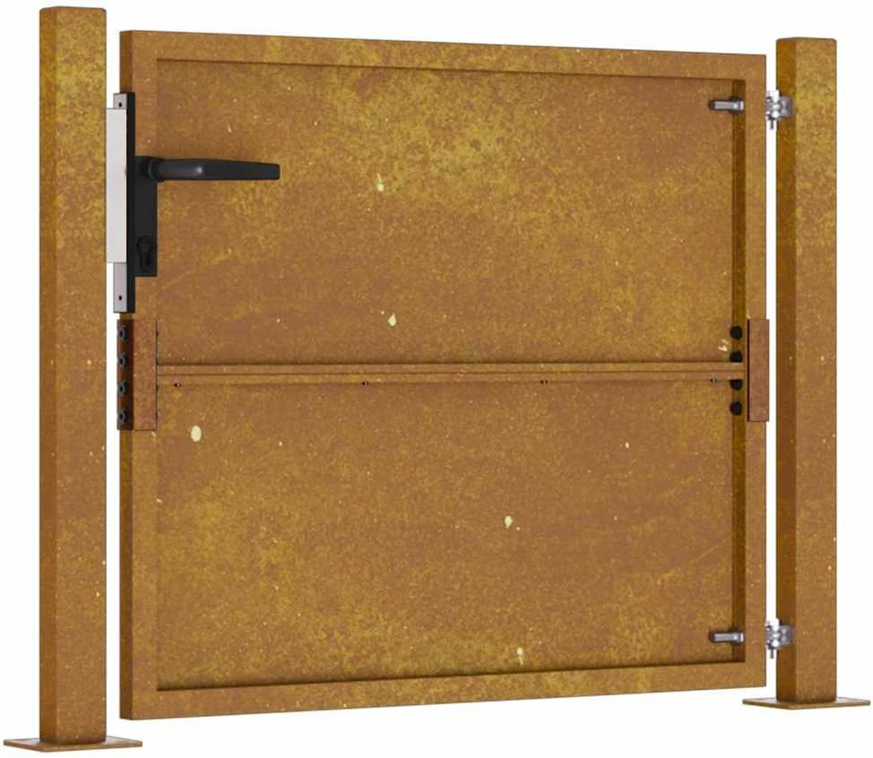 Sodo vartai, 105x80cm, corten plienas