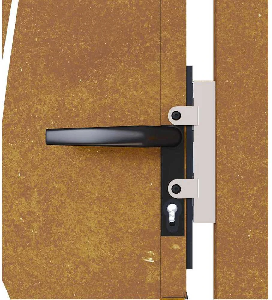 Sodo vartai, 105x80cm, corten plienas, žolės dizaino
