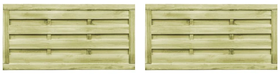 Sodo vartai, 2vnt., žali, 150x75cm, impregnuota pušies mediena