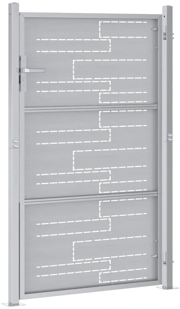 Sodo vartai 85 x 120 cm Nerūdijantis plienas Užrakintas
