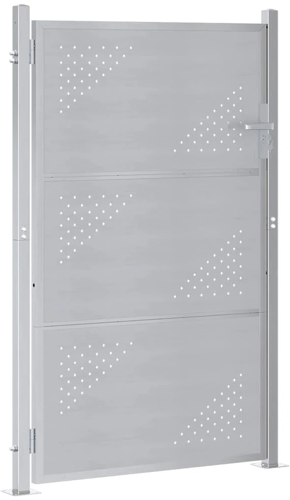 Sodo vartai 85 x 120 cm Nerūdijantis plienas Užrakintas