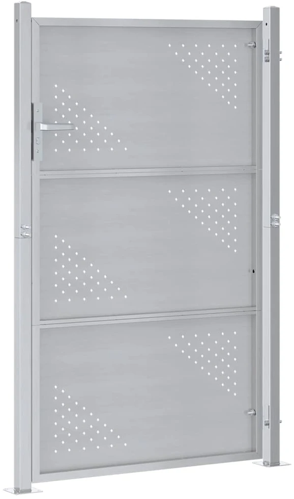 Sodo vartai 85 x 144 cm Nerūdijantis plienas Užrakintas
