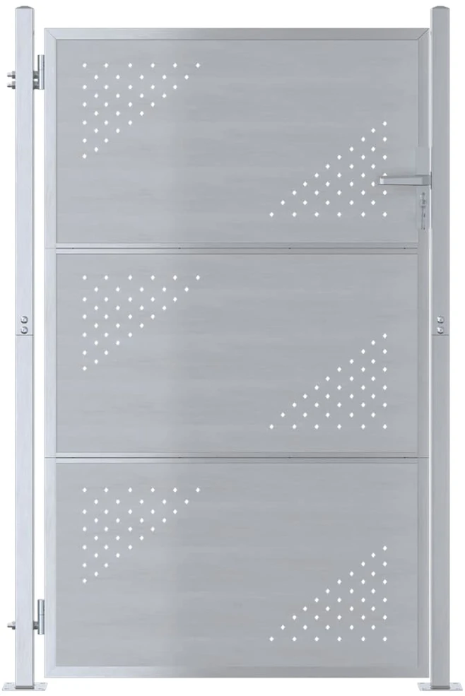 Sodo vartai 85 x 144 cm Nerūdijantis plienas Užrakintas