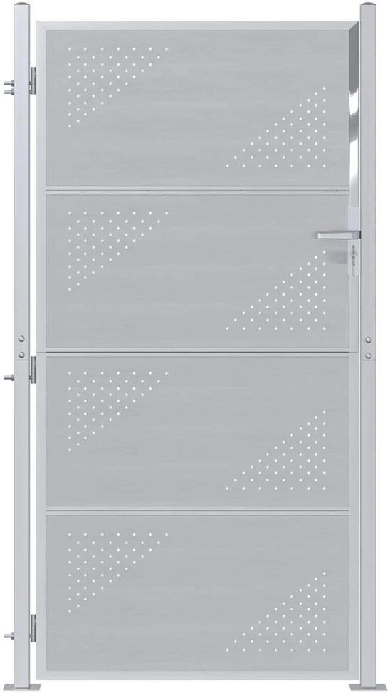 Sodo vartai 85 x 174 cm Nerūdijantis plienas Užrakintas