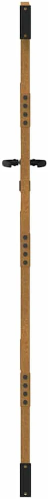 Sodo vartai, 85x175cm, corten plienas, medžio dizaino