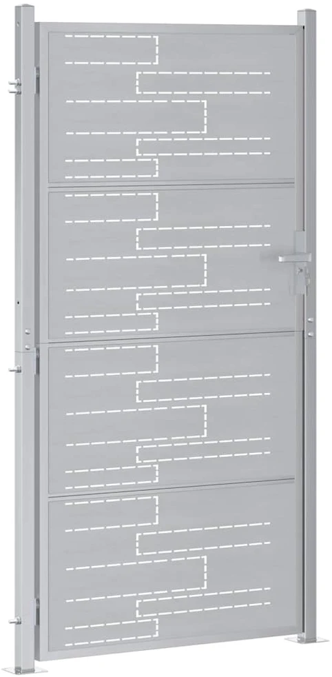 Sodo vartai 85 x 196 cm Nerūdijantis plienas Užrakintas