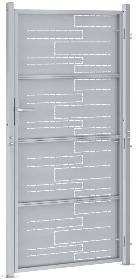 Sodo vartai 85 x 196 cm Nerūdijantis plienas Užrakintas