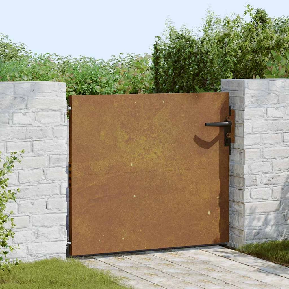 Sodo vartai, 85x75 cm, Corten plienas