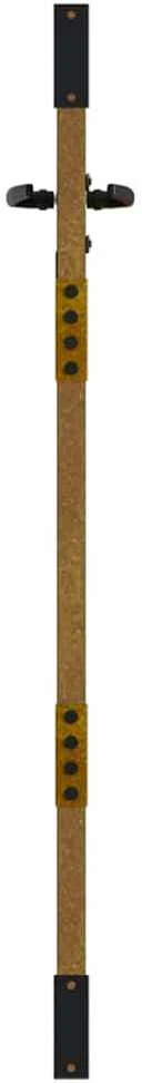 Sodo vartai, 85x125cm, corten plienas, bambuko dizaino