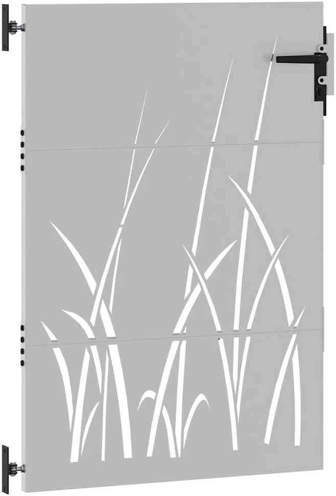Sodo vartai, 85x150cm, corten plienas, žolės dizaino
