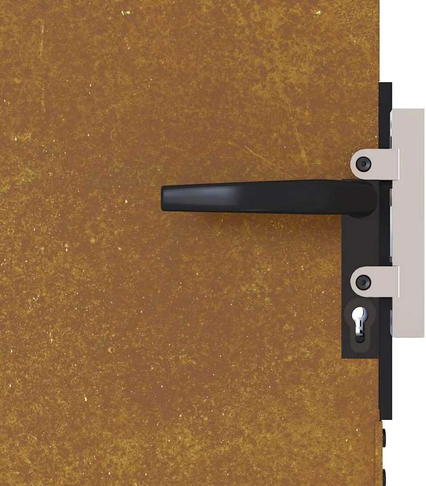 Sodo vartai, 85x75 cm, Corten plienas