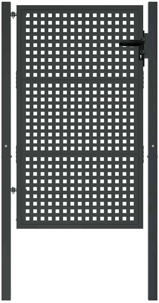 Sodo vartai, antracito spalvos, 105x200cm, plienas