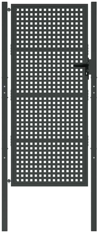 Sodo vartai, antracito spalvos, 105x225cm, plienas