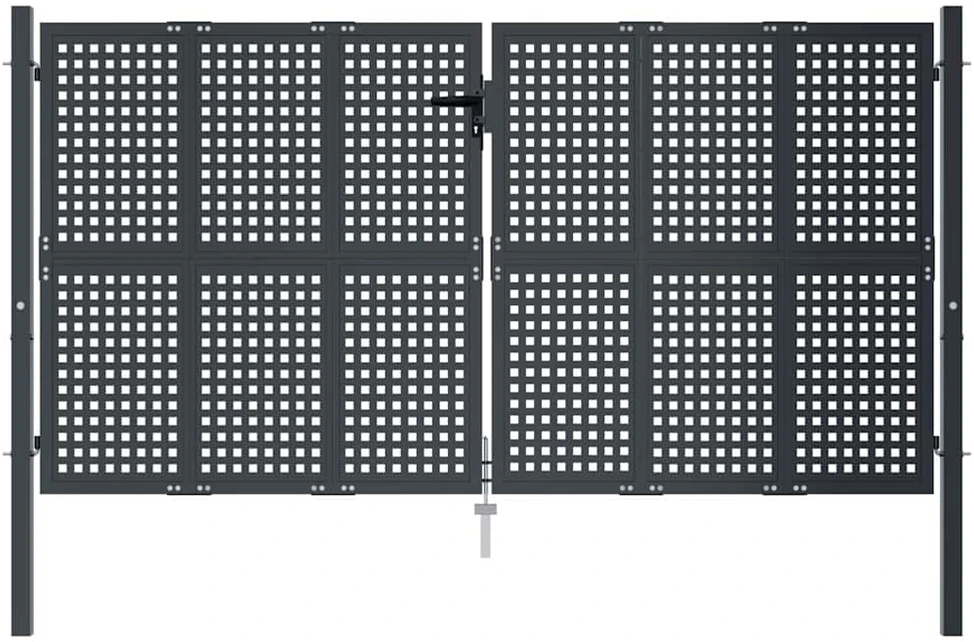 Sodo vartai, antracito spalvos, 300x150cm, plienas