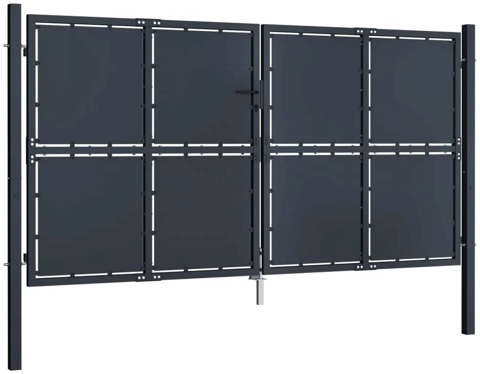 Sodo vartai, antracito spalvos, 300x150cm, plienas