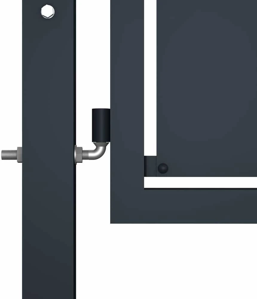Sodo vartai, antracito spalvos, 300x150cm, plienas
