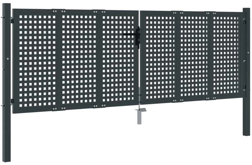 Sodo vartai, antracito spalvos, 300x150cm, plienas