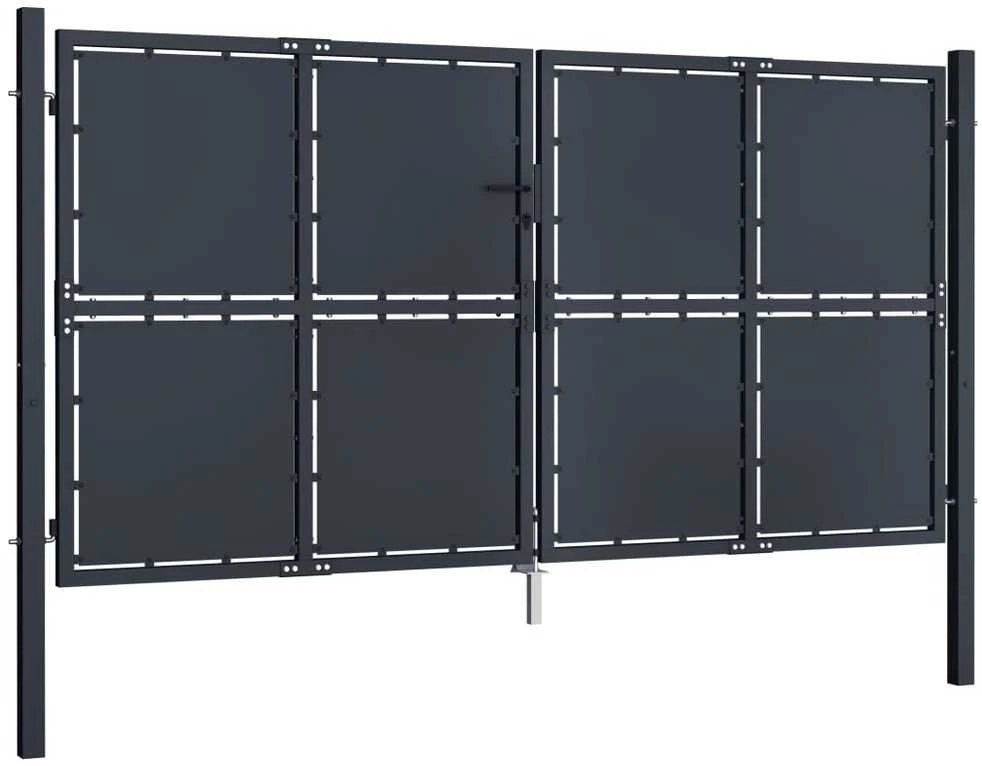 Sodo vartai, antracito spalvos, 300x150cm, plienas