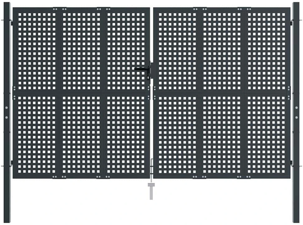 Sodo vartai, antracito spalvos, 300x175cm, plienas