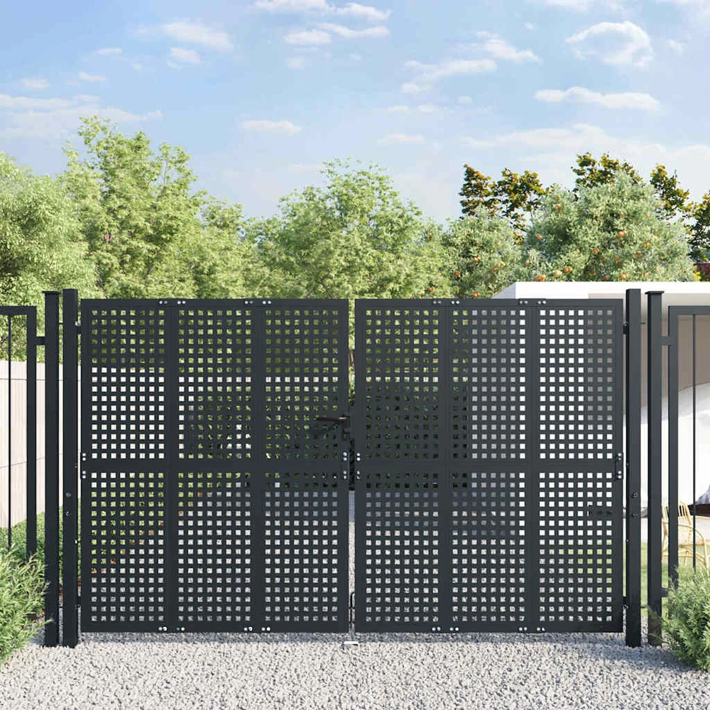 Sodo vartai, antracito spalvos, 300x175cm, plienas
