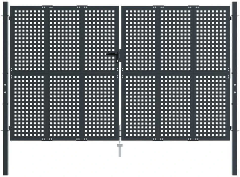 Sodo vartai, antracito spalvos, 300x175cm, plienas