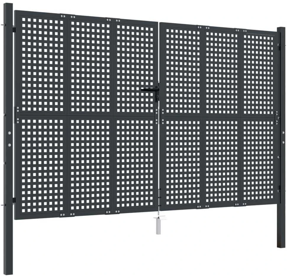 Sodo vartai, antracito spalvos, 300x175cm, plienas