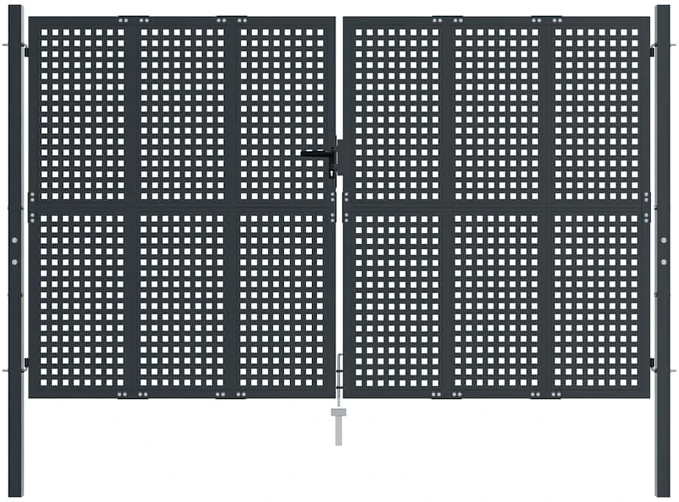 Sodo vartai, antracito spalvos, 300x200cm, plienas