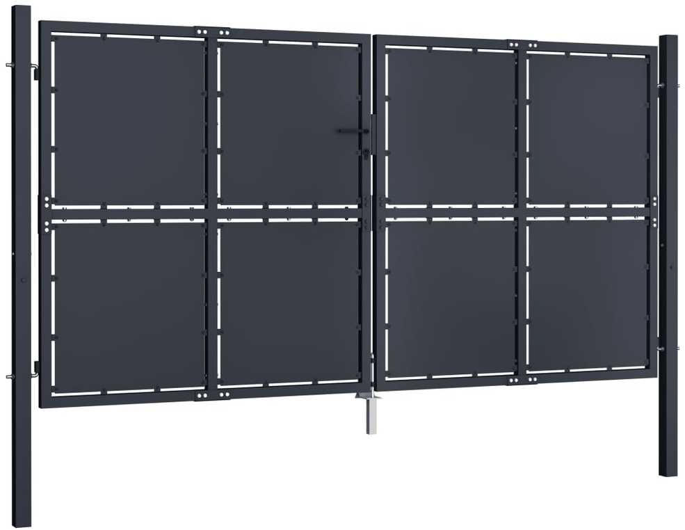 Sodo vartai, antracito spalvos, 300x200cm, plienas
